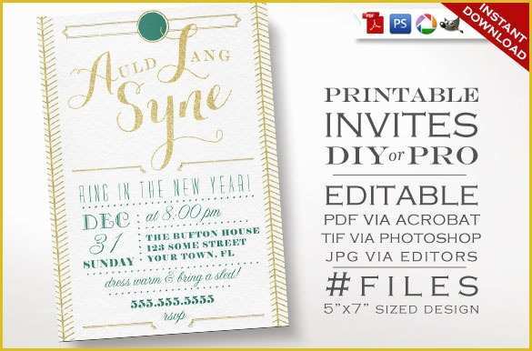 New Years Eve Party Invitation Templates Free Of 28 New Year Invitation Templates – Free Word Pdf Psd