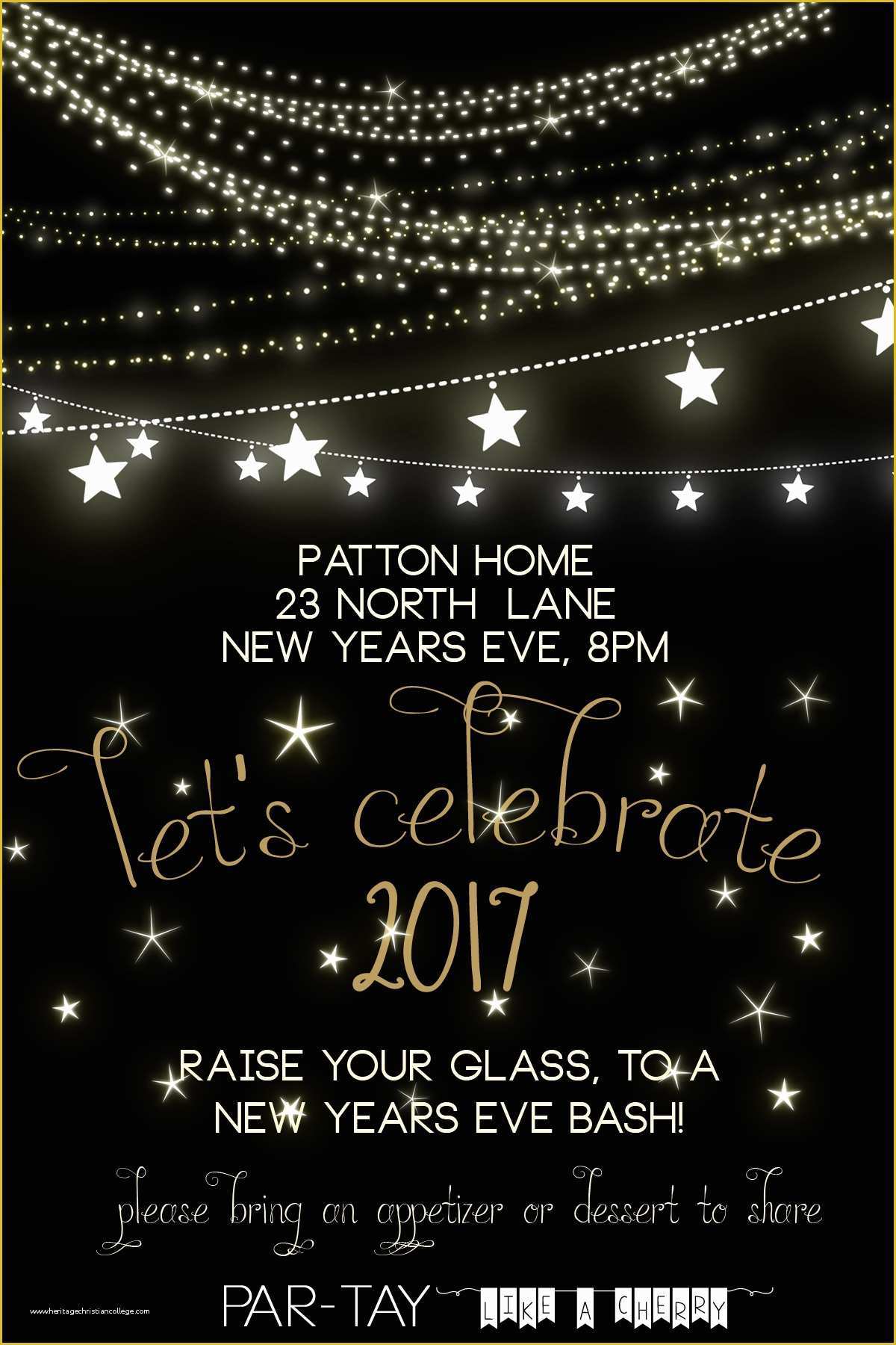 New Years Eve Party Invitation Templates Free Of Free New Years Party Invitation Party Like A Cherry