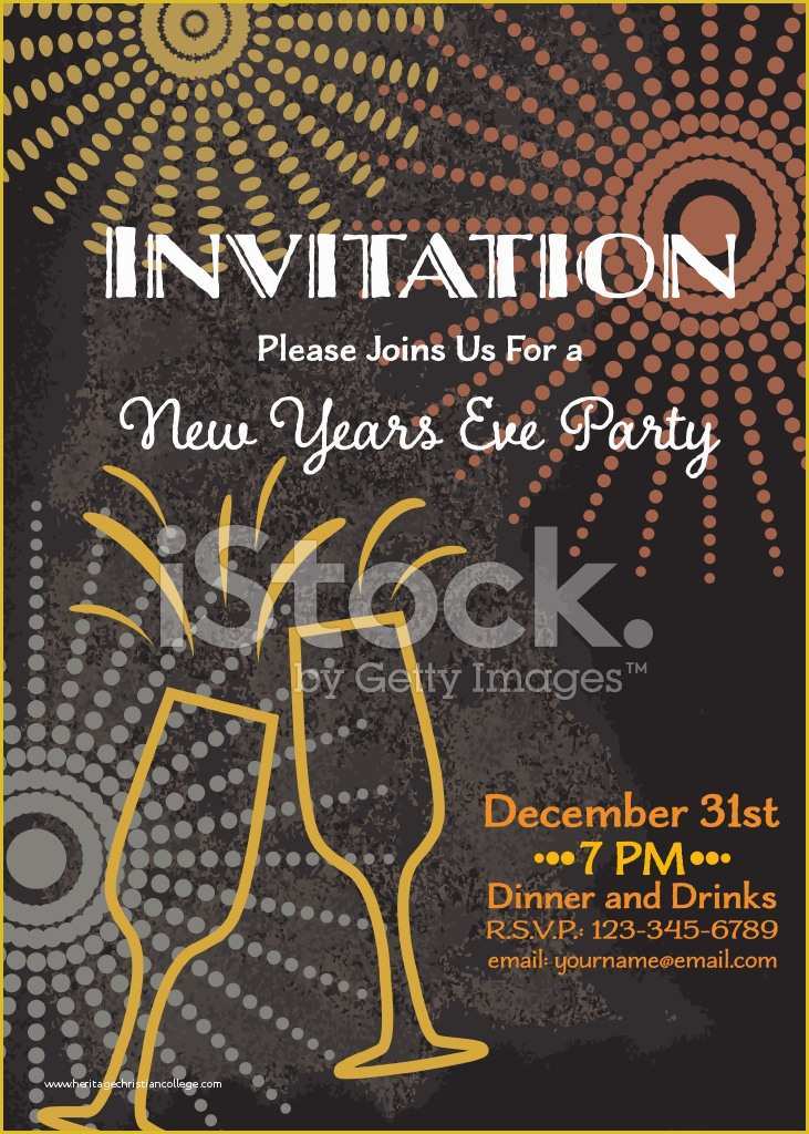 New Years Eve Party Invitation Templates Free Of New Year S Eve Party Invitation Template Stock Photos