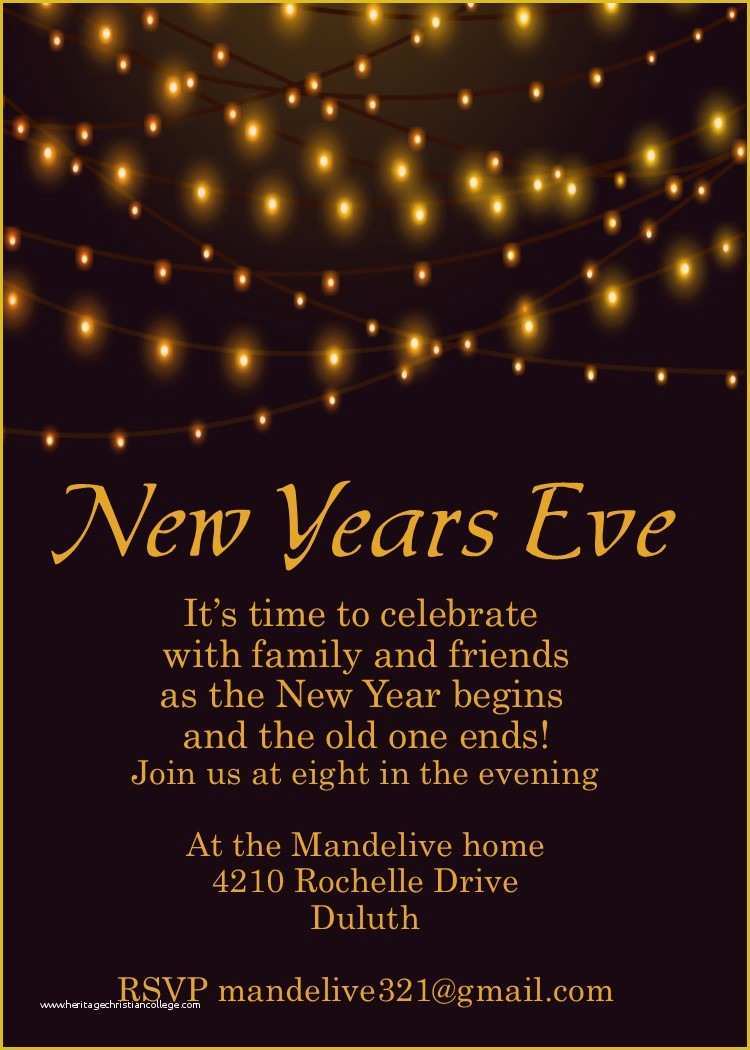 New Years Eve Party Invitation Templates Free Of New Year S Eve Party Invitations 2019