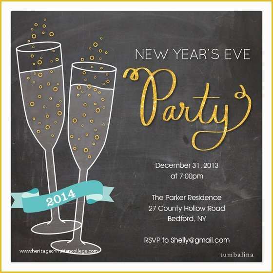 New Years Eve Party Invitation Templates Free Of New Years Eve Invitations Template