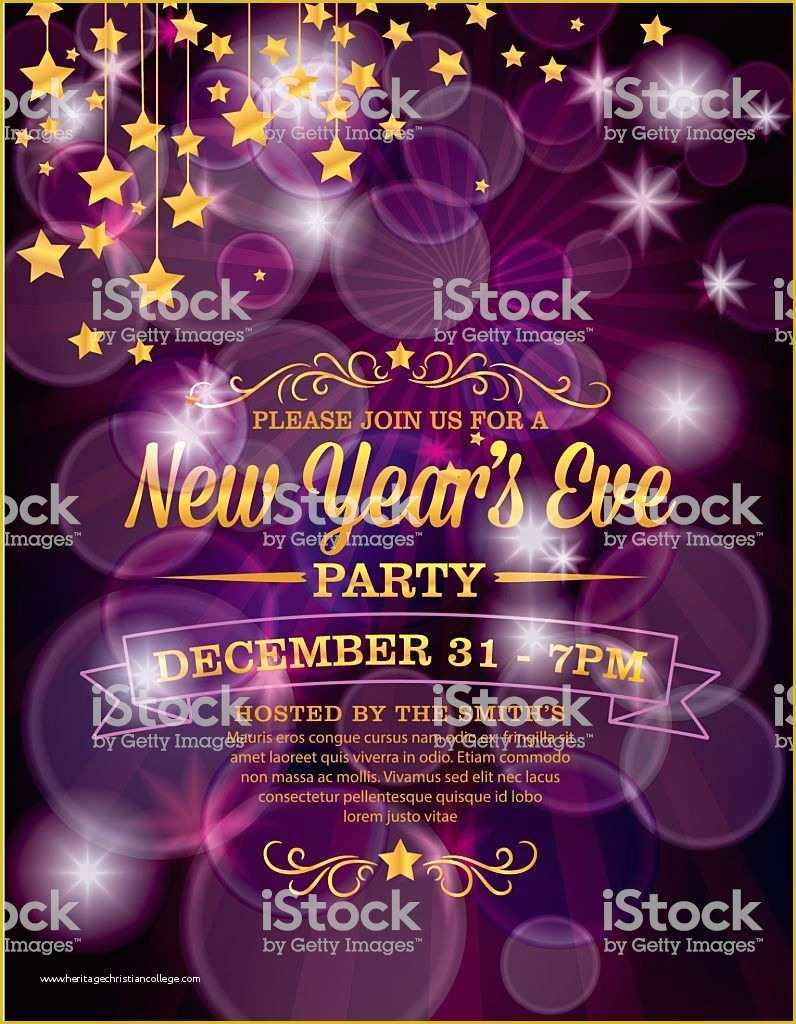 New Years Eve Party Invitation Templates Free Of New Years Eve Party Invitation Template Stock Vector Art
