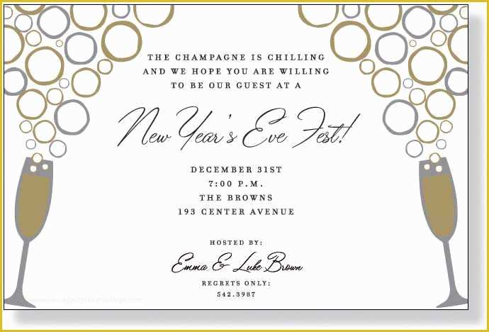 New Years Eve Party Invitation Templates Free Of Nye Party Invitation
