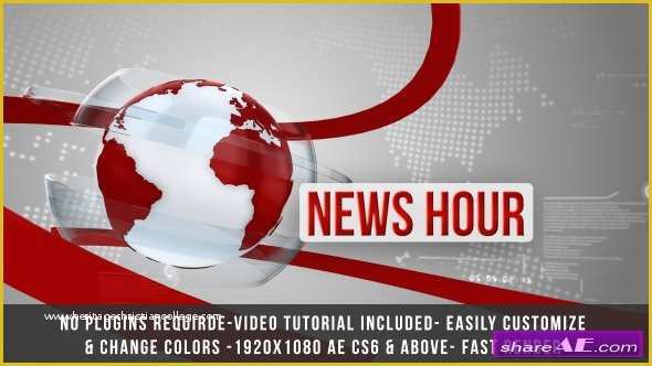 News Intro Template Free Of Show Opener Free after Effects Templates