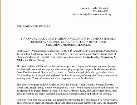 News Release Template Free Of Press Release Template