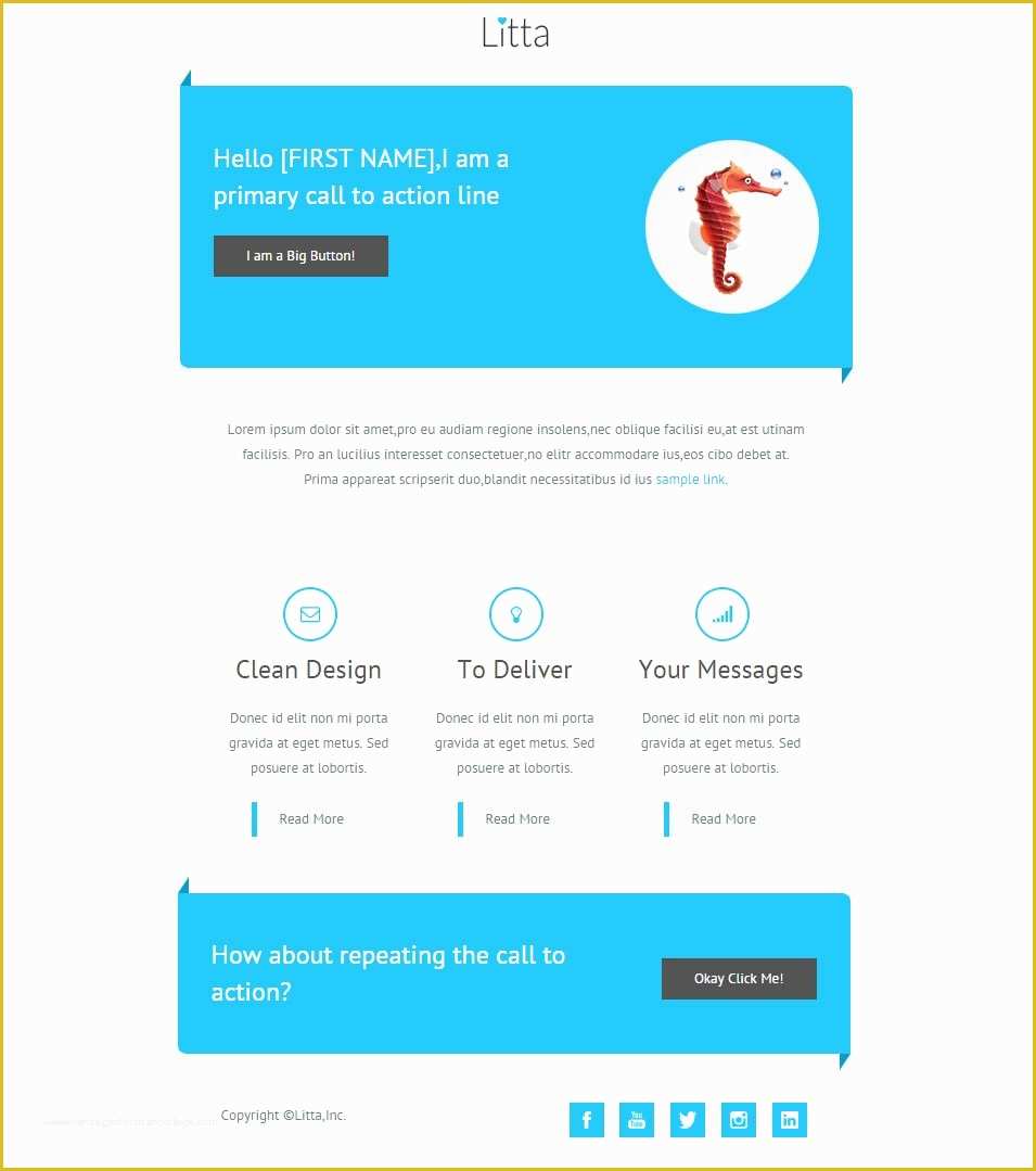 Newsletter Template Responsive Free Of Best Mobile Newsletter Templates 20 Free Sample