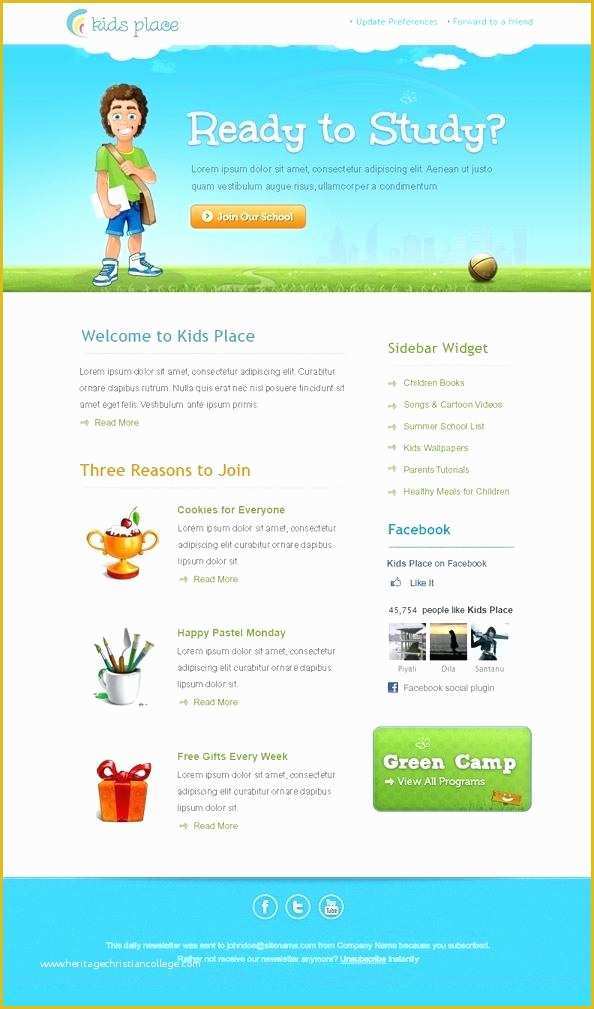 Newsletter Template Responsive Free Of Free Newsletter Template HTML Impress Responsive