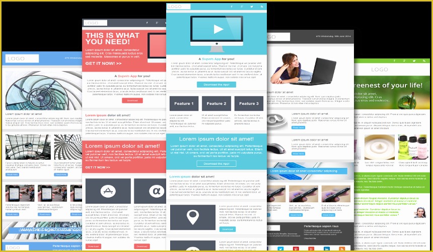 Newsletter Template Responsive Free Of Free Responsive Email Newsletter Templates Free Email