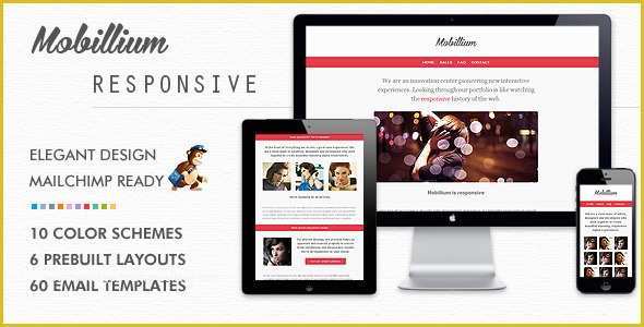 Newsletter Template Responsive Free Of Mobillium Responsive Email Newsletter by Bedros