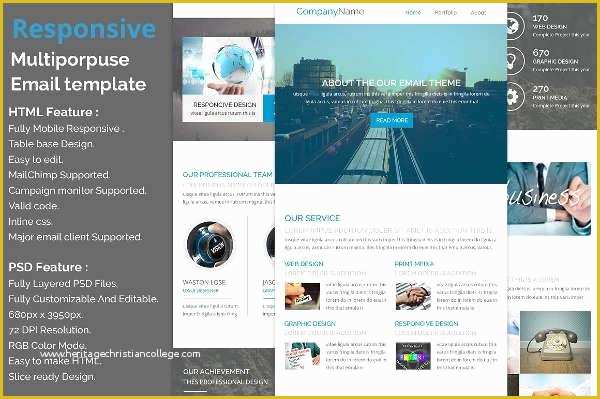 Newsletter Template Responsive Free Of Newsletter Design Template