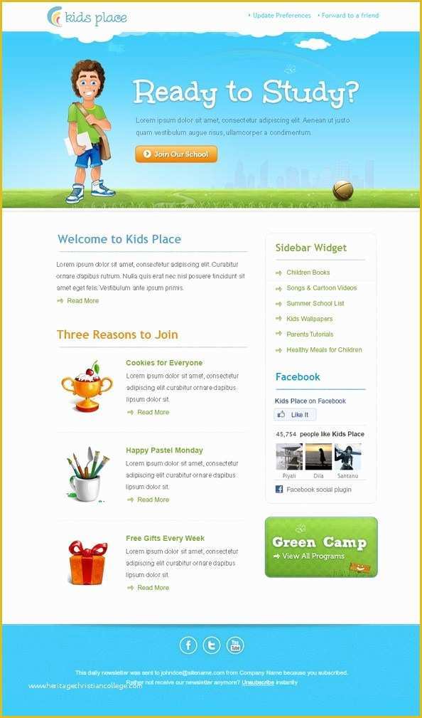 Newsletter Templates Email Free Of 36 Best Email Newsletter Templates Free Psd &amp; HTML
