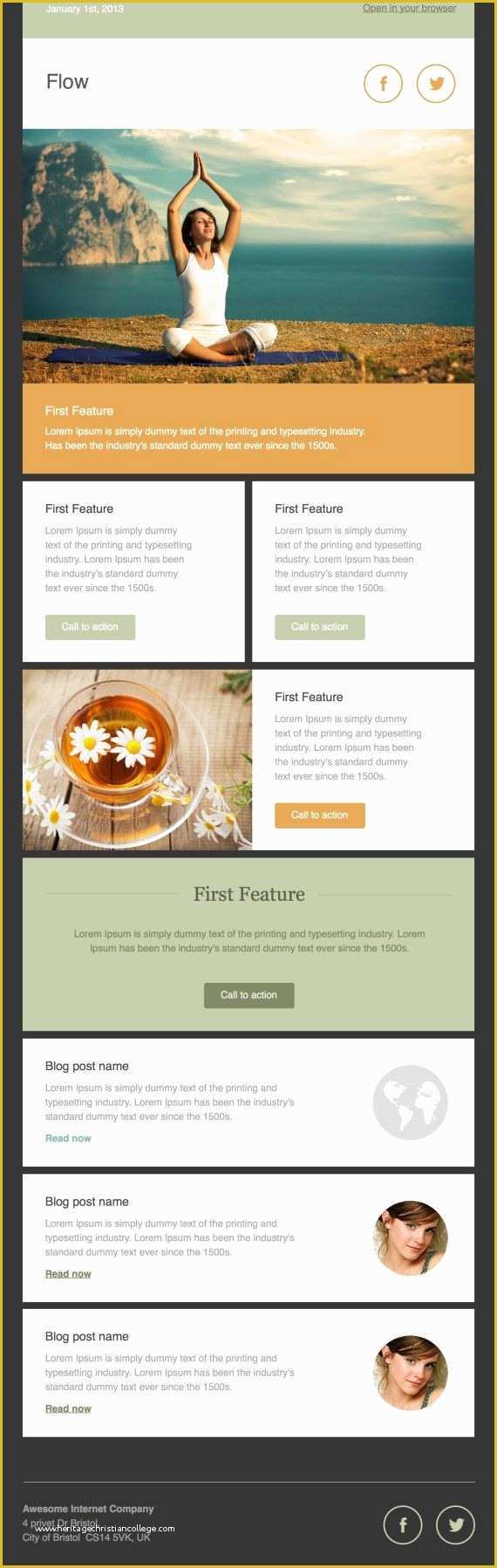 Newsletter Templates Email Free Of 40 Best Email Newsletter Templates HTML Psd Free
