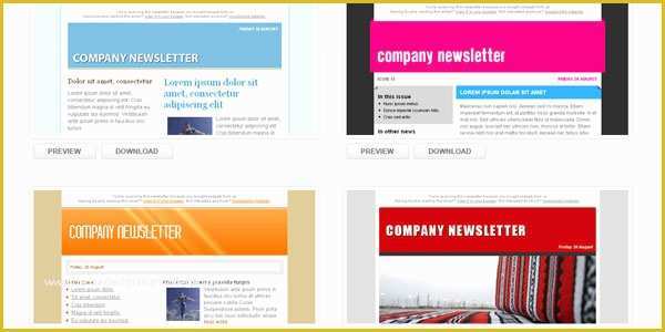 Newsletter Templates Email Free Of Email Newsletter Templates All In E Collection