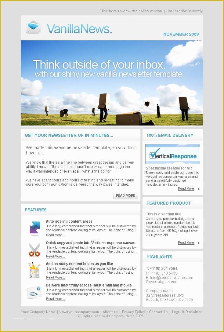 Newsletter Templates Email Free Of Email Newsletter Templates Word Templates Resume
