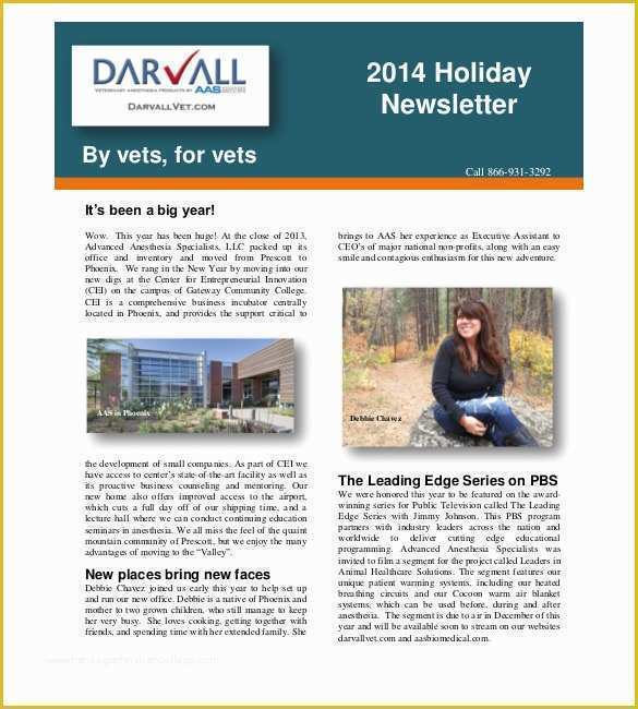 Newsletter Templates Free Download Of 14 Holiday Newsletter Template – Free Sample Example