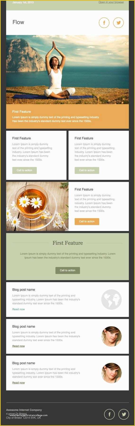 Newsletter Templates Free Download Of 40 Best Email Newsletter Templates HTML Psd Free