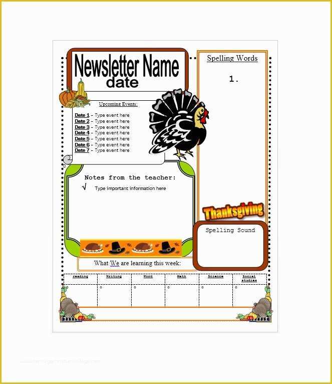 Newsletter Templates Free Download Of 50 Free Newsletter Templates for Work School and