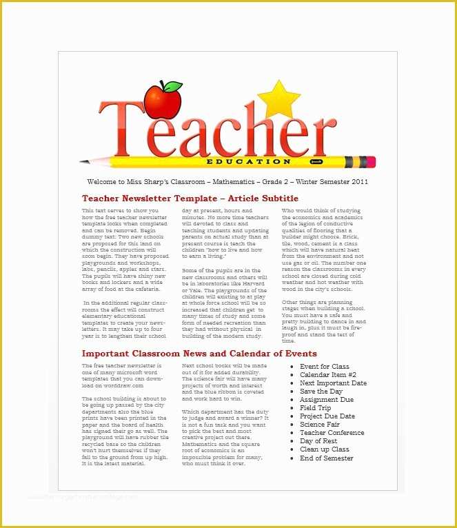 Newsletter Templates Free Download Of 50 Free Newsletter Templates for Work School and