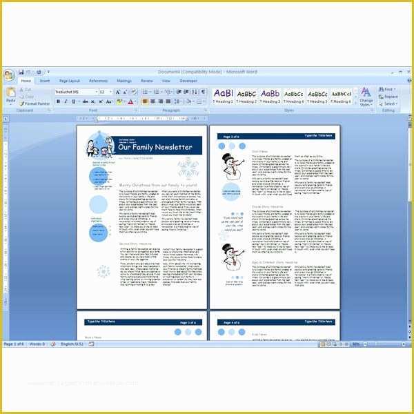 Newsletter Templates Free Download Of Download the top Free Microsoft Word Templates Newsletters