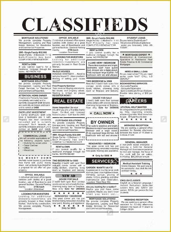 Newspaper Flyer Template Free Of 15 Newspaper Ad Templates – Free Sample Example format