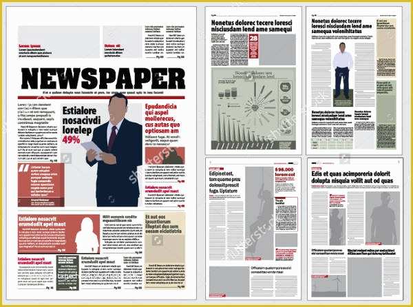 Newspaper Flyer Template Free Of 52 Printable Newspaper Templates Psd Apple Pages