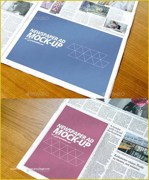 Newspaper Flyer Template Free Of 9 Newspaper Mockups Free Psd Vector Eps format