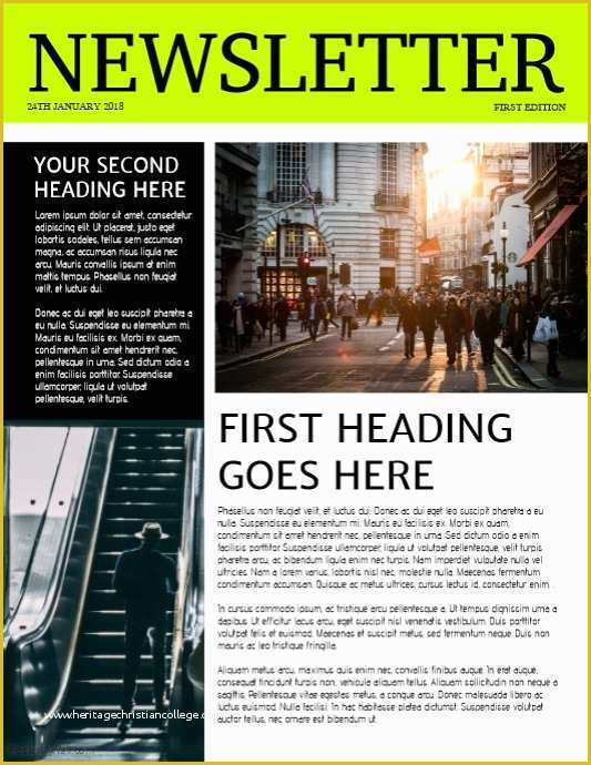 Newspaper Flyer Template Free Of Newsletter Template