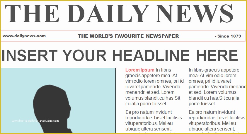 Newspaper Template Free Online Of 6 Newspaper Template Word