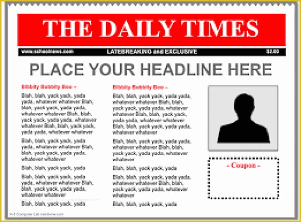 Newspaper Template Free Online Of 9 Newspaper Templates Word Excel Pdf formats