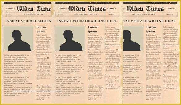 Newspaper Template Free Online Of Newspaper Headline Template 12 Free Word Ppt Psd Eps