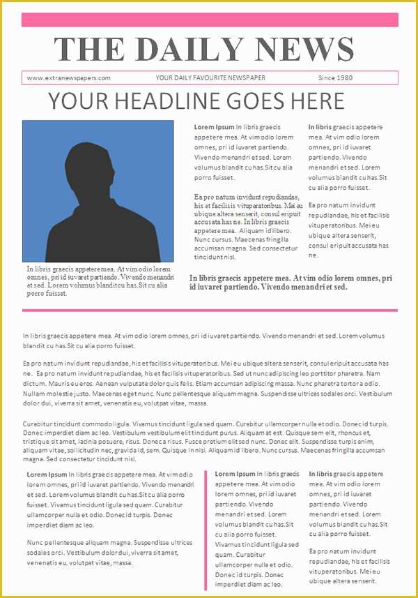 Newspaper Template Free Online Of Newspaper Template 19 Download Free Documents In Pdf