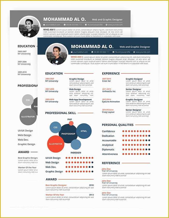 Nice Resume Templates Free Of 30 Free & Beautiful Resume Templates to Download
