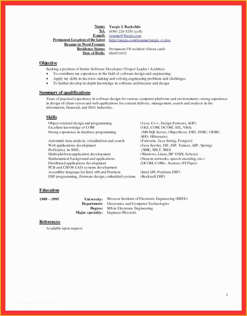 Nice Resume Templates Free Of Latest Resume Sample