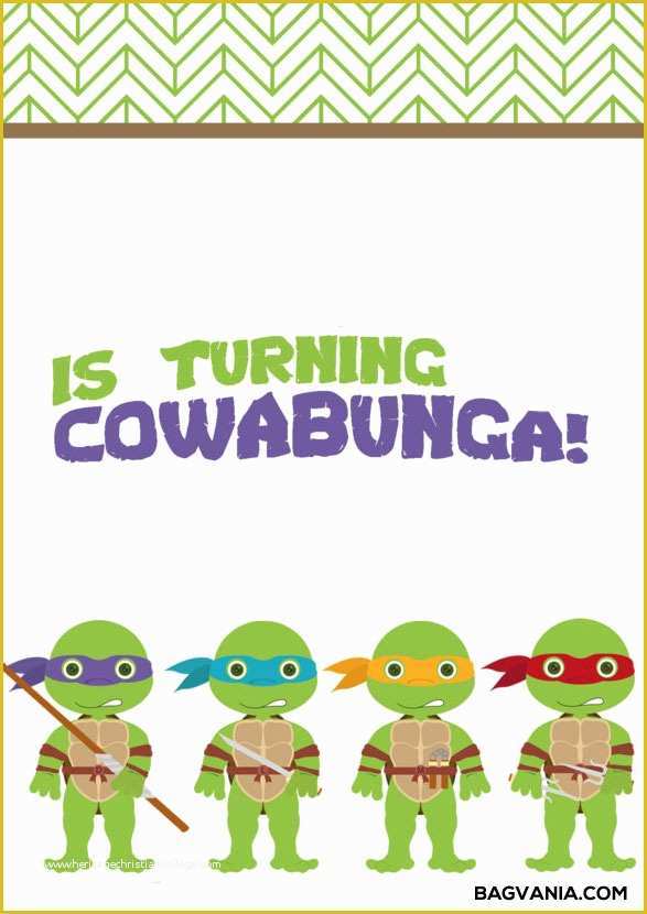 Ninja Birthday Party Invitation Template Free Of Free Printable Ninja Turtle Birthday Party Invitations