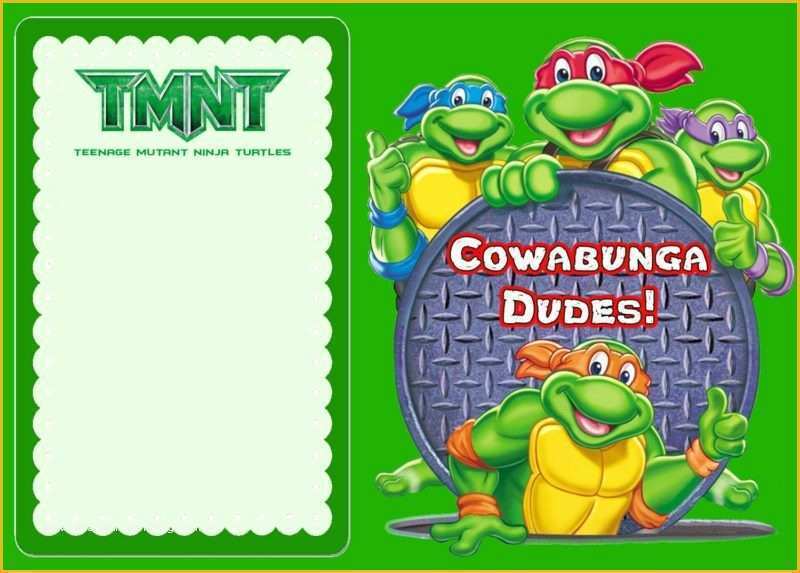 Ninja Birthday Party Invitation Template Free Of Teenage Mutant Ninja Turtles Another Great Idea for A
