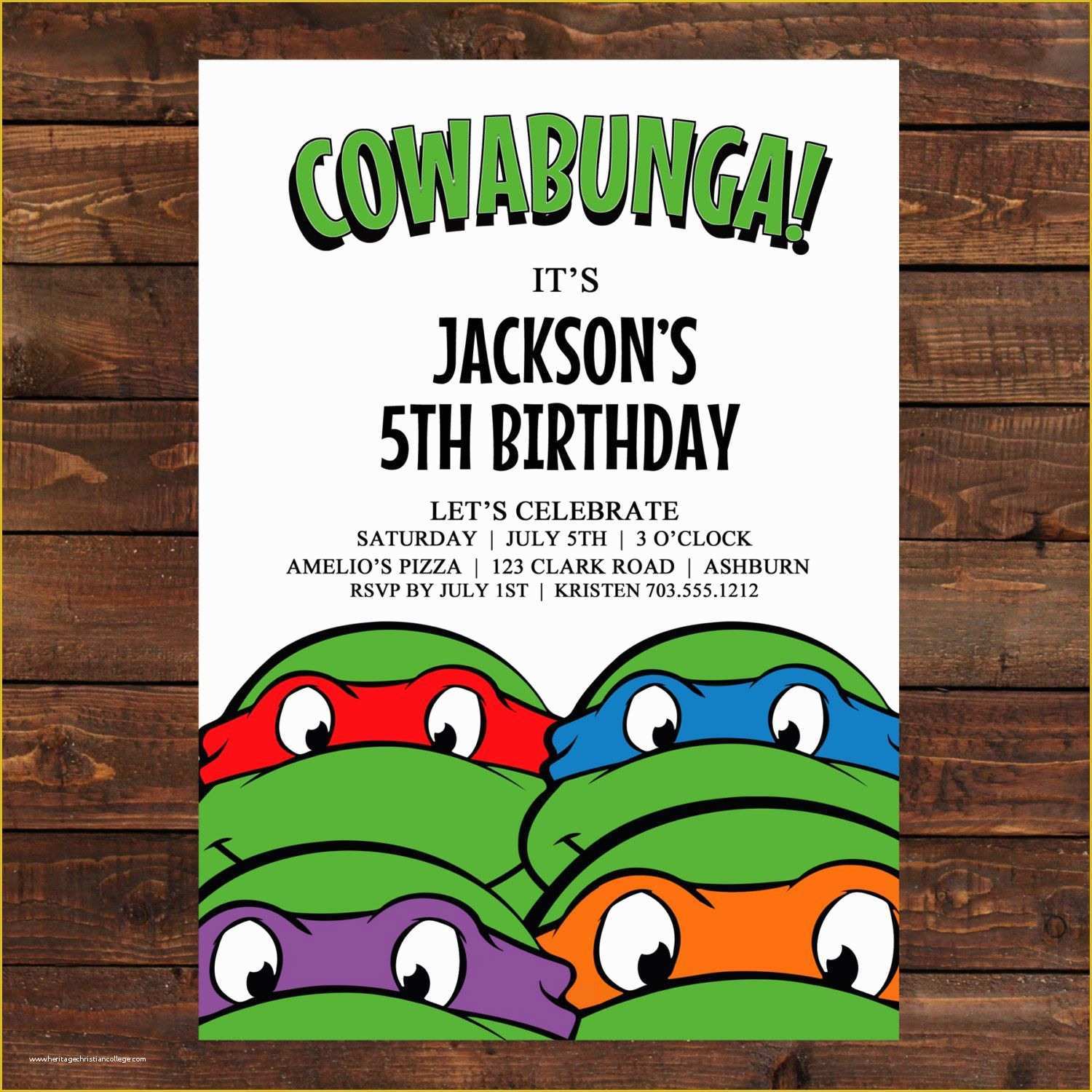 Ninja Birthday Party Invitation Template Free Of Teenage Mutant Ninja Ninja Birthday Party Invitation Template Free Of Teenage Mutant Ninja