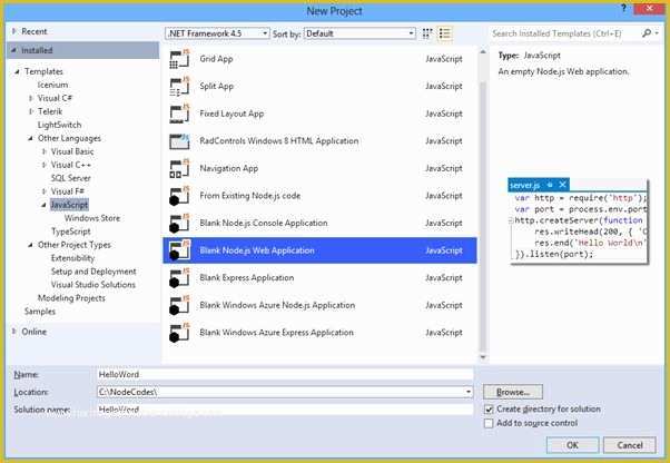 Node Js Website Template Free Of Getting Started with Node Js Development In Visual Studio