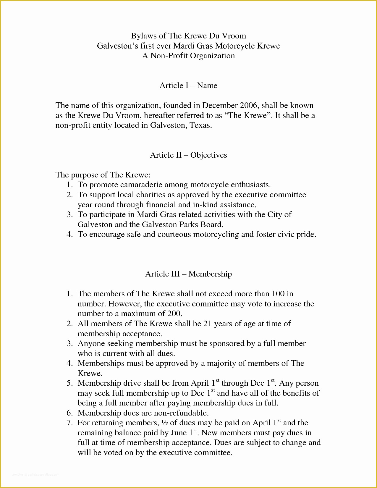 Non Profit bylaws Template Free Of Best S Of organization bylaws Template Non Profit