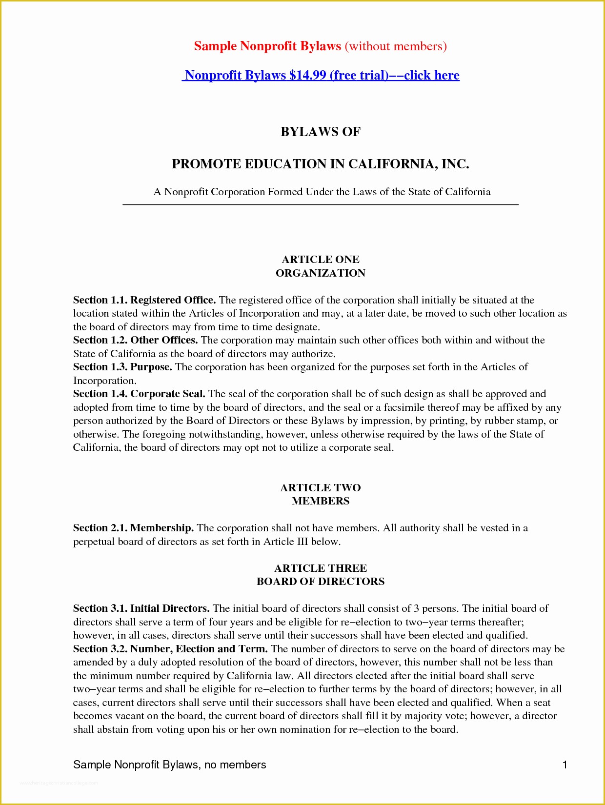 Non Profit bylaws Template Free Of Best S Of Pa Non Profit bylaws Template Florida Non
