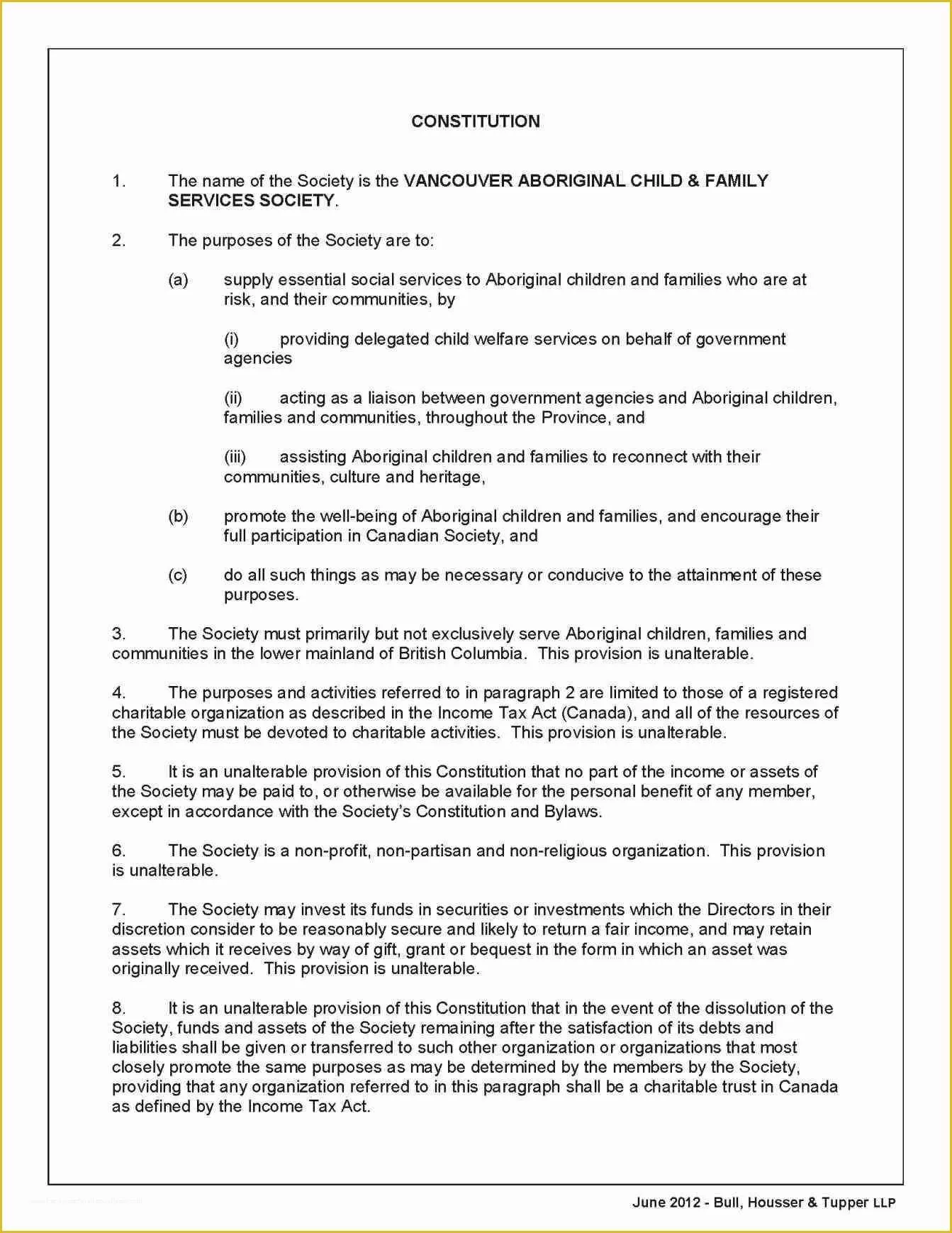 Non Profit bylaws Template Free Of Inspirational Non Profit bylaws Template Canada