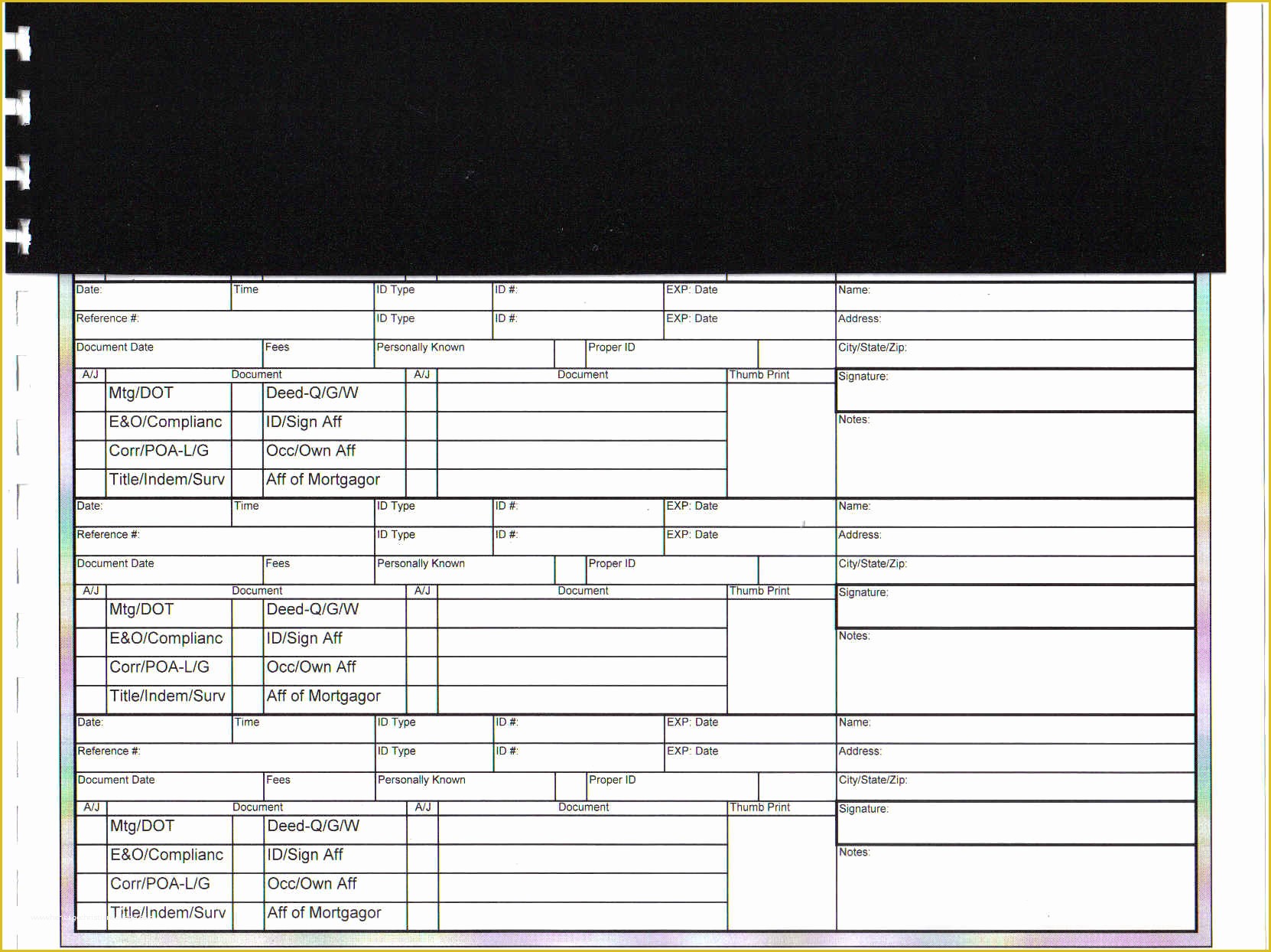 Notary Public Journal Template Free Of Best S Of Nc Notary Public Signature Page Sample Of