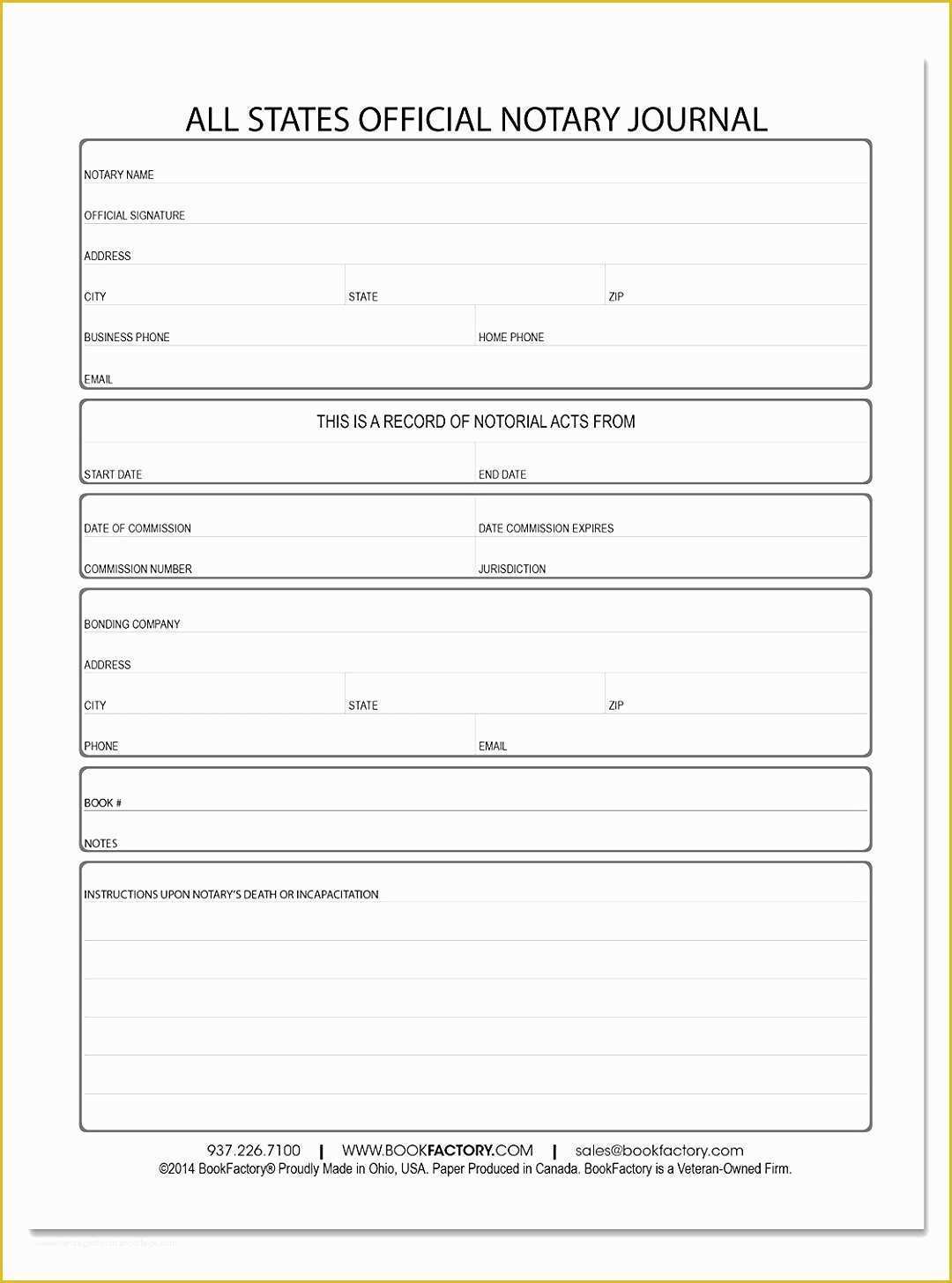 Notary Public Journal Template Free Of Notary Journal Template Erieairfair