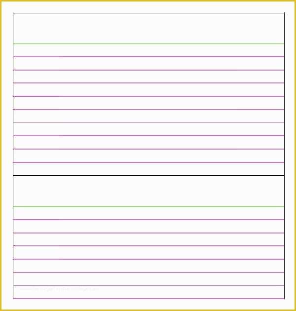 Note Card Template Free Of Free Blank Note Card Template