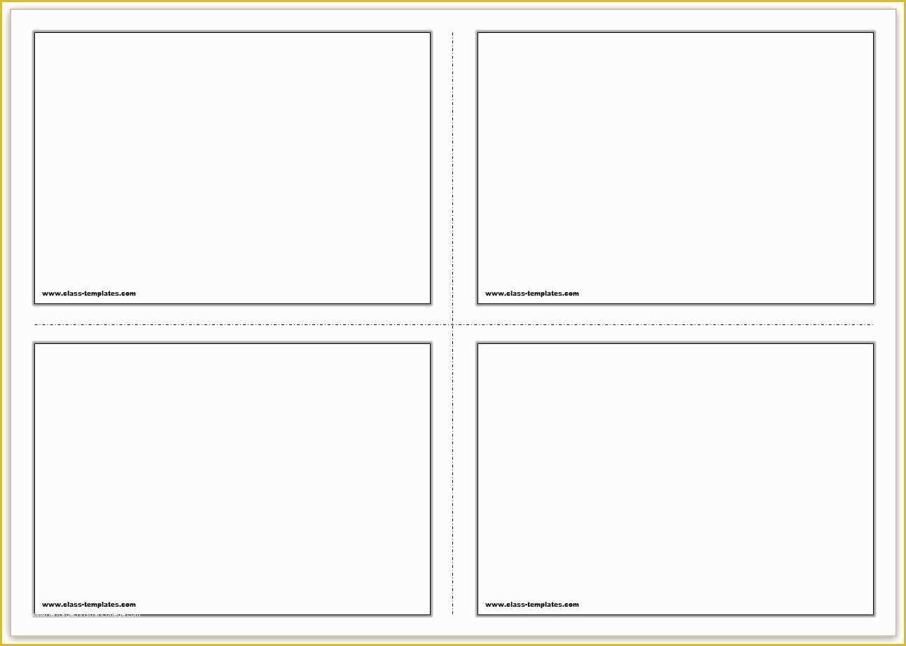 Note Card Template Free Of Printable Index Cards