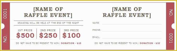 Numbered event Ticket Template Free Of Free 5 Printable Numbered Diaper Raffle Ticket Template