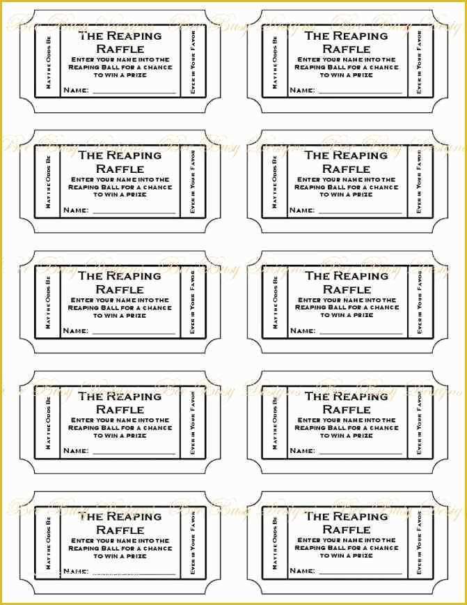 Numbered event Ticket Template Free Of Free Printable Raffle Ticket Template Printable Numbered