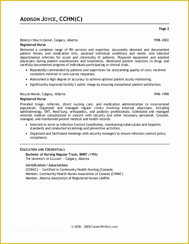 Nursing Resume Cover Letter Template Free Of Nursing Resume Cover Letter