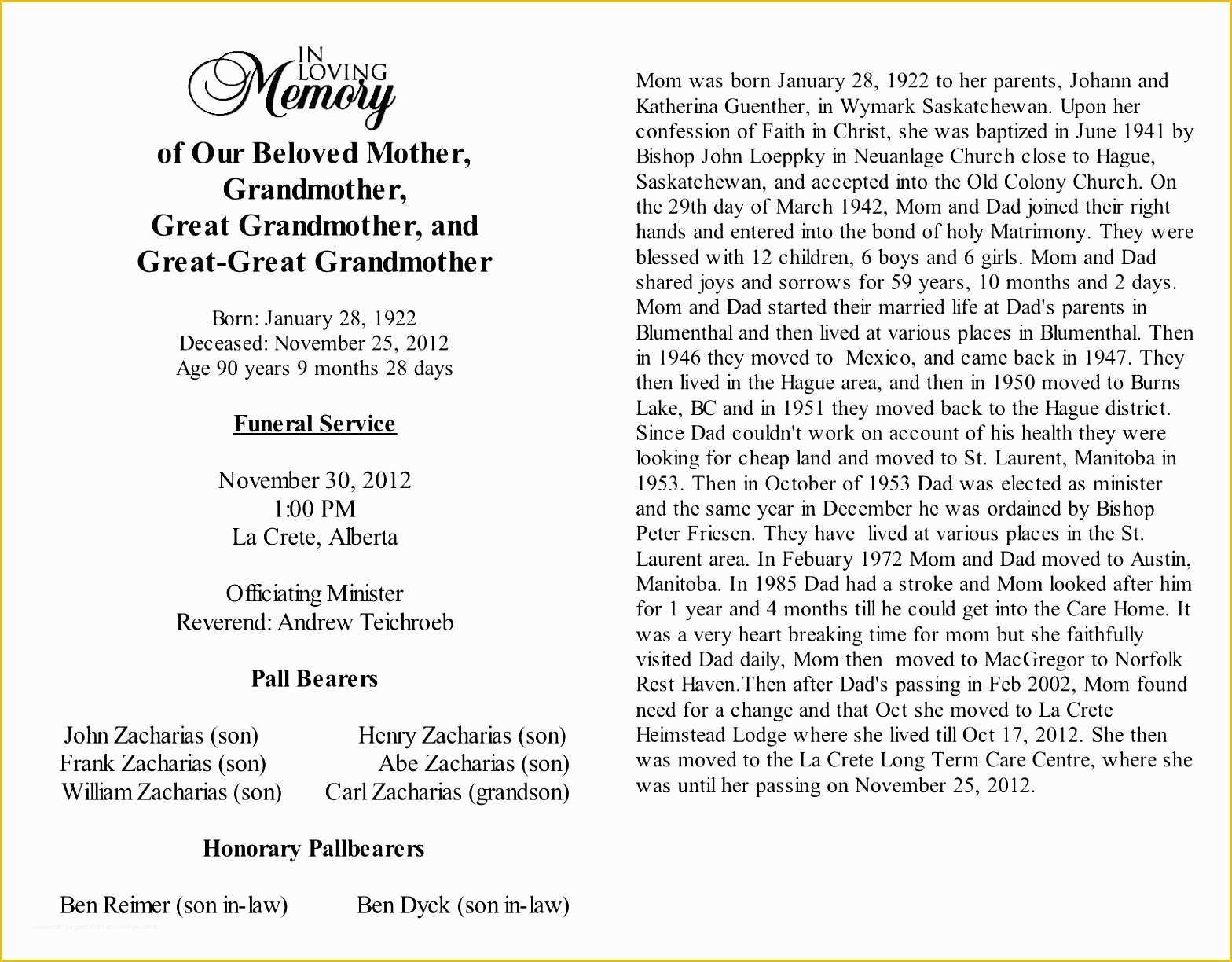 Obituary Template Free Design Of 9 Obituary Template Sampletemplatess Sampletemplatess