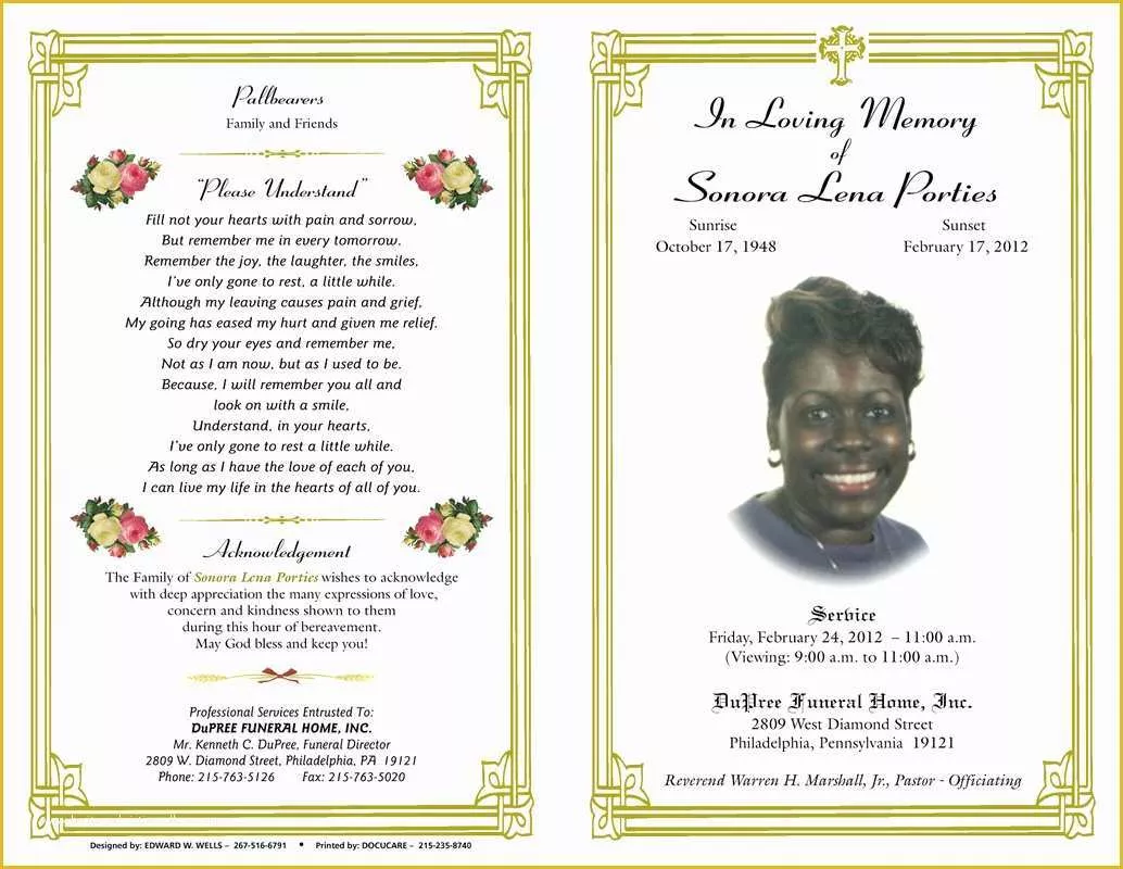 Obituary Template Free Design Of Blog Archives Ebooktracker