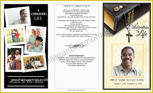 Obituary Template Free Design Of Trifold Funeral Program Example